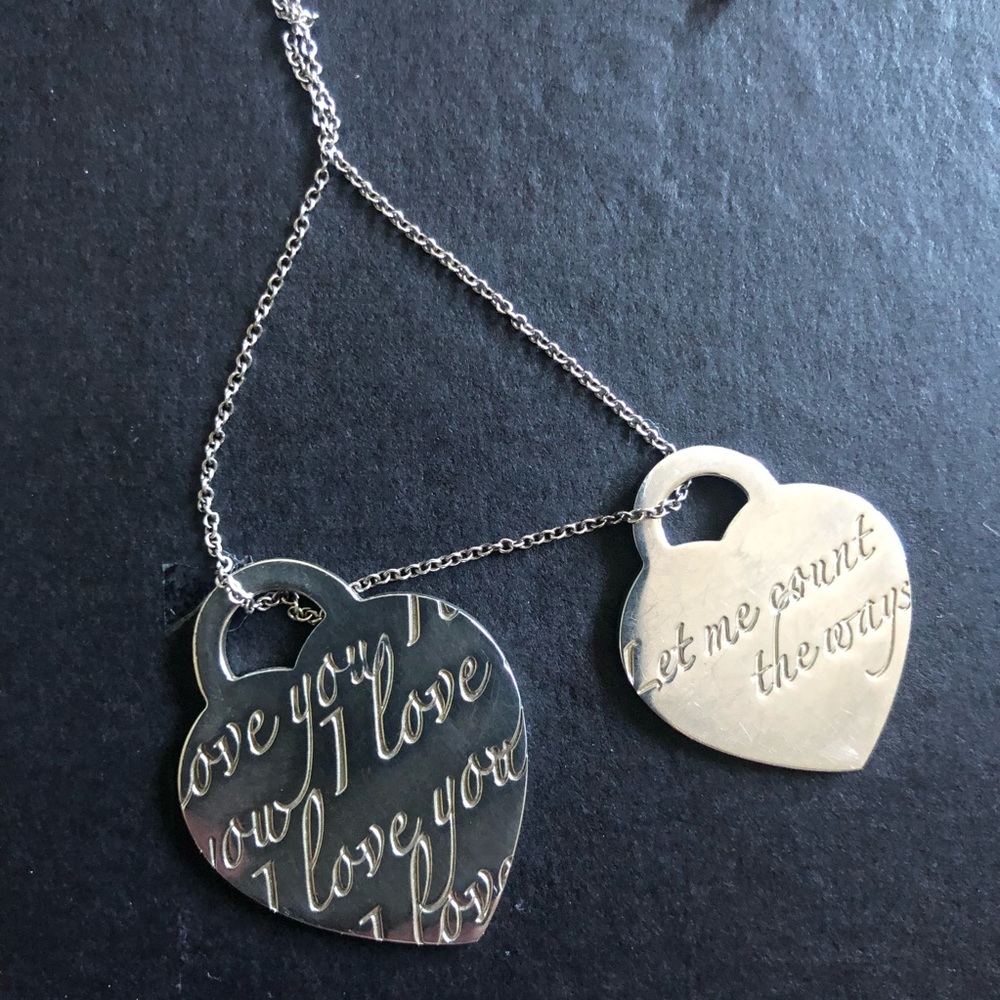 Tiffany & Co. Silver ‘I love you’ necklace